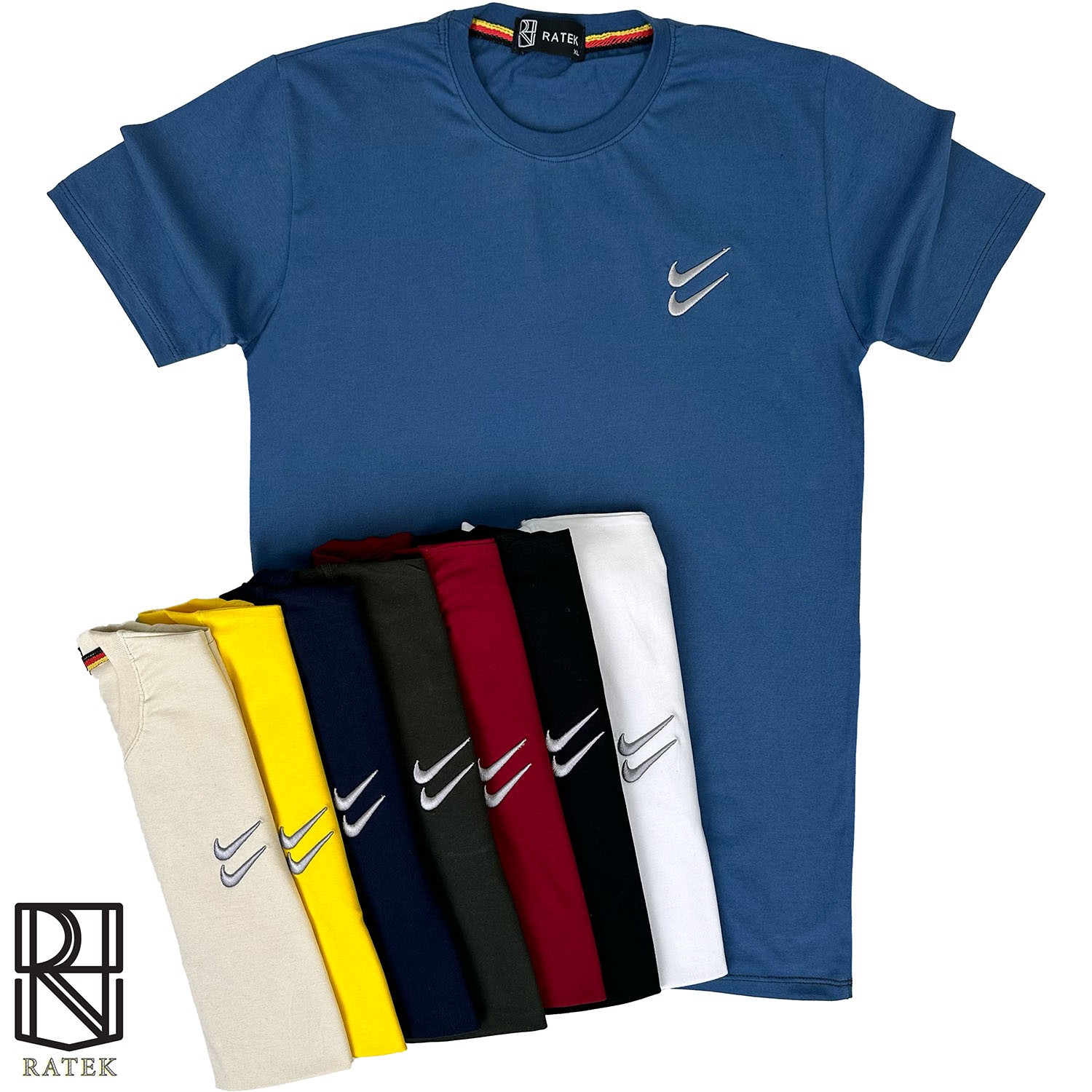 تیشرت مردانه ساده دو نایک آبی