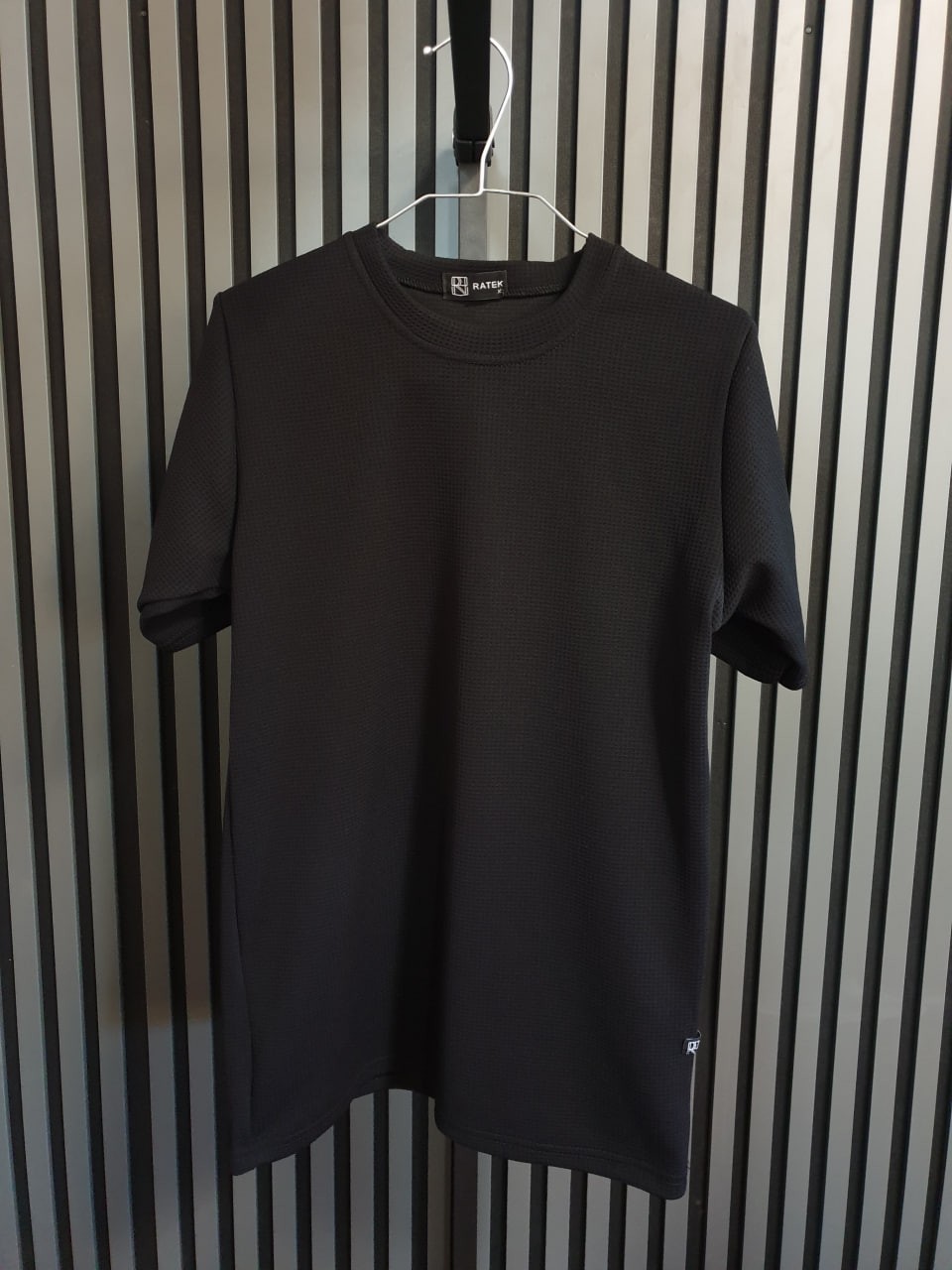 تیشرت مردانه ساده بیسکوییتی مشکی